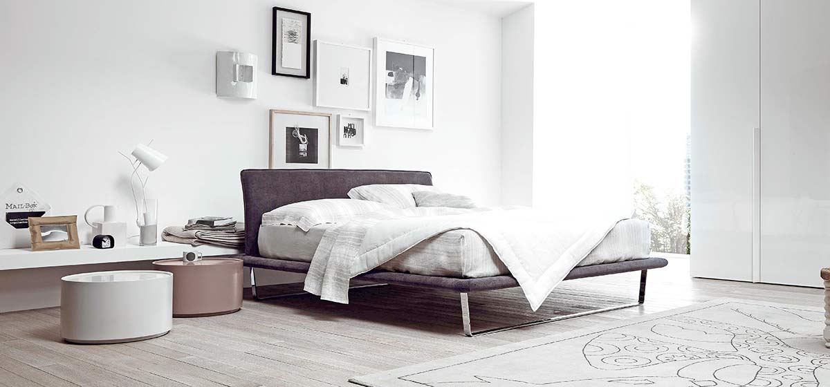 Chambre à coucher Tendances Espace de rangement à côté du lit