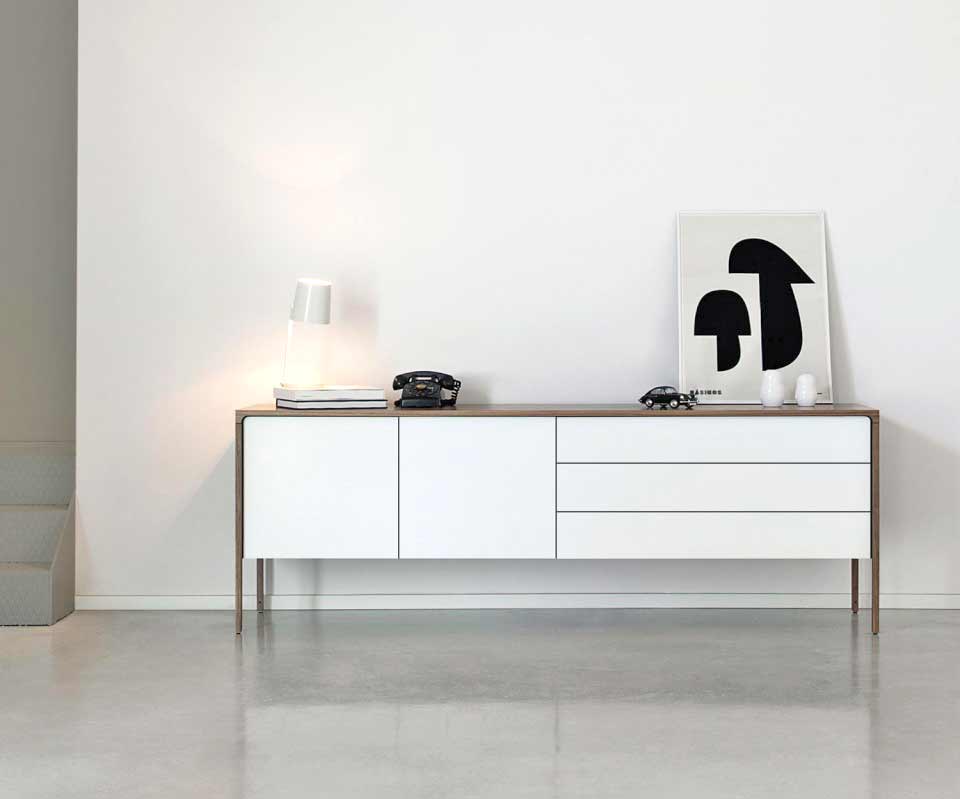 Haute qualité blanche Punt Designer Sideboard Punt Tactile