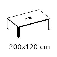 Esquisse de la table de bureau P80 Manager