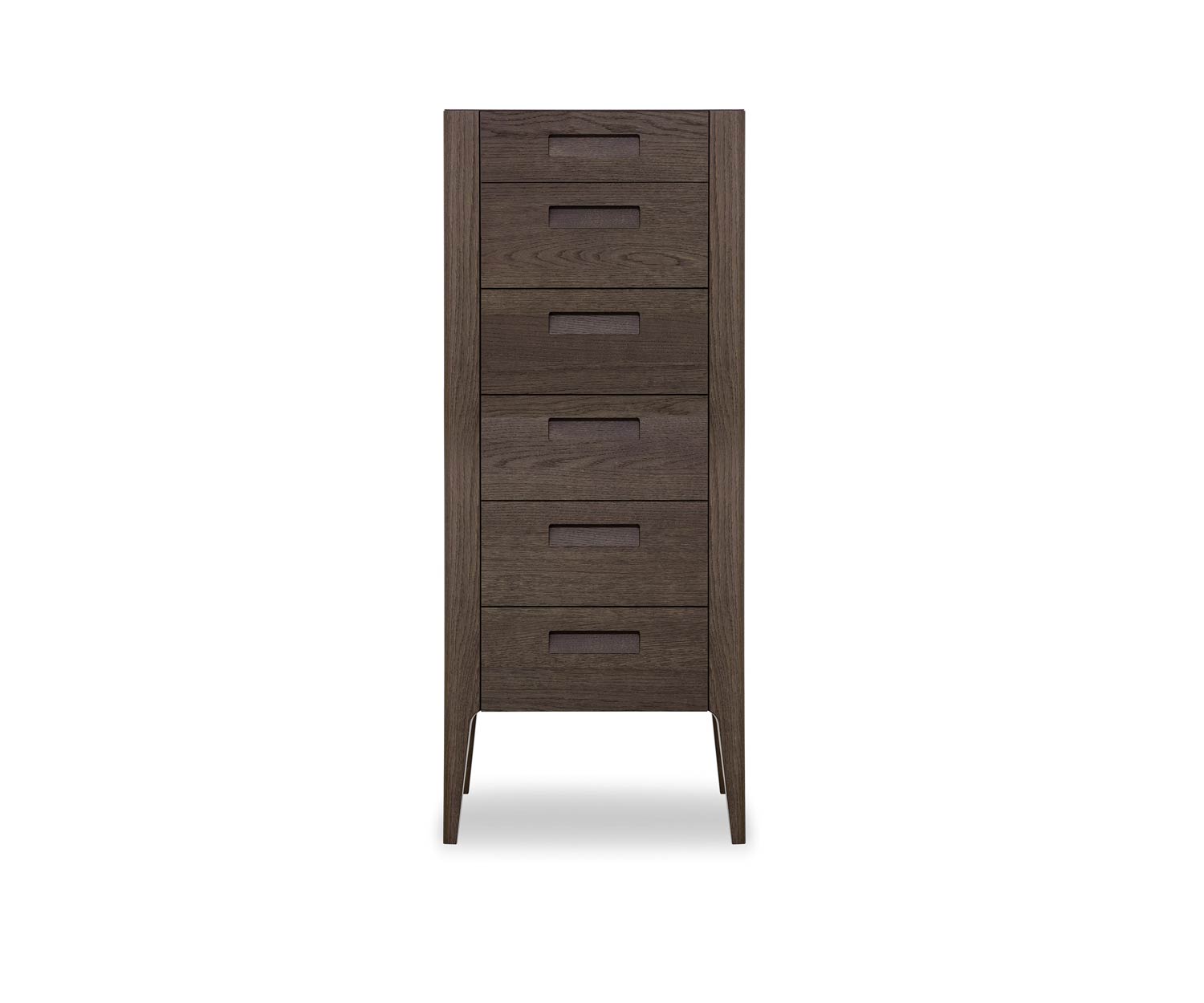 Novamobili Commode haute Giotto 6 tiroirs Chêne Terra N01