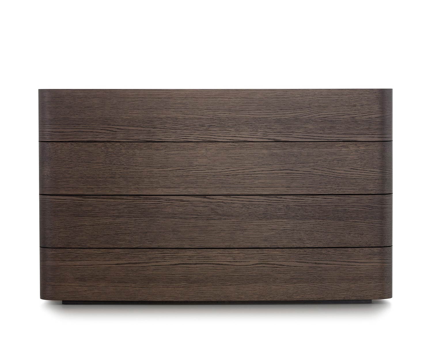 Novamobili Commode Norman 4 tiroirs Chêne Terra N01 avec plateau en marbre