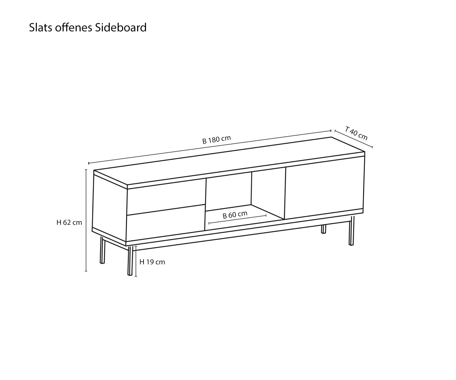 Designer Board Lamellen van Punt Schets Maten Afmetingen Maatspecificaties